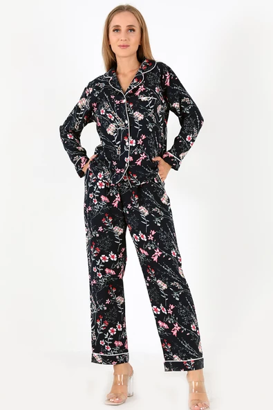 DoReMi Flower Garden Uzun Kollu Kadın Pijama Takım