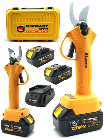 Germany Style Alman MS1055 4 Akülü Ağaç Odun Dal Budama Makası -Testere İkili Set - 2