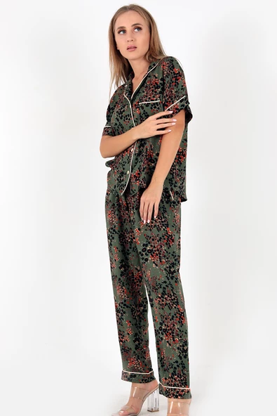 DoReMi Desenli Kısa Kollu Kadın Pijama Takım - 8