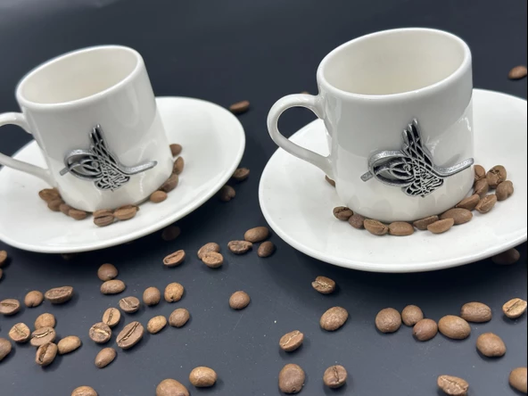 Tuğra Kabartmalı İkili Fincan Seti - 3