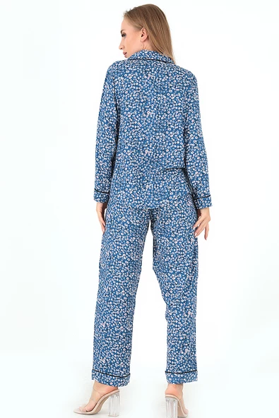 DoReMi Papatya Desenli Uzun Kollu Kadın Pijama Takım - Resim 3