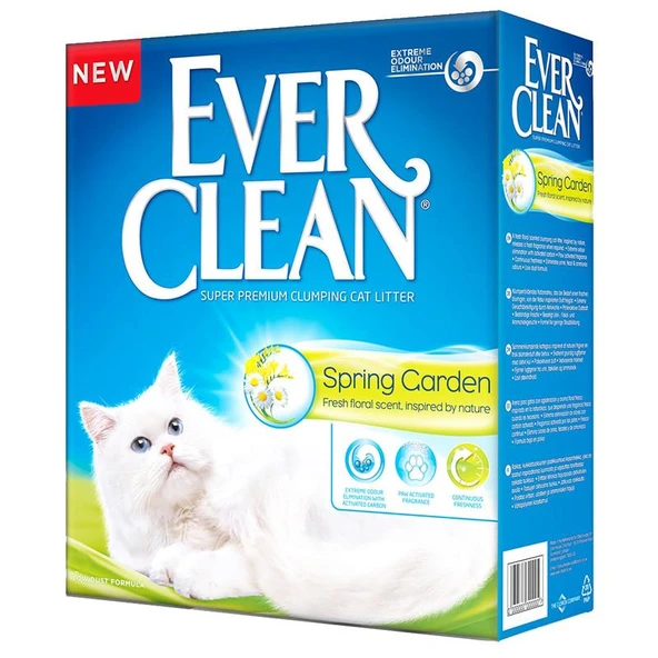 Ever Clean Spring Garden Çiçek Kokulu Topaklanan Kedi Kumu 6lt ürün görseli