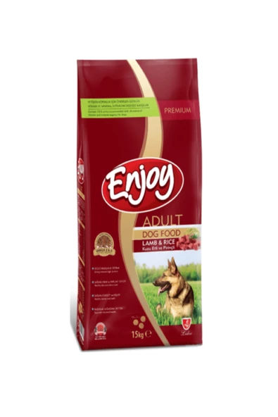 ENJOY KUZULU PİRİNÇLİ  KÖPEK MAMASI 15 KG