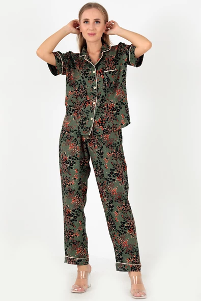 DoReMi Desenli Kısa Kollu Kadın Pijama Takım - 5
