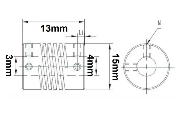 Esnek Kaplin 3x4mm D15L13 - Resim 3