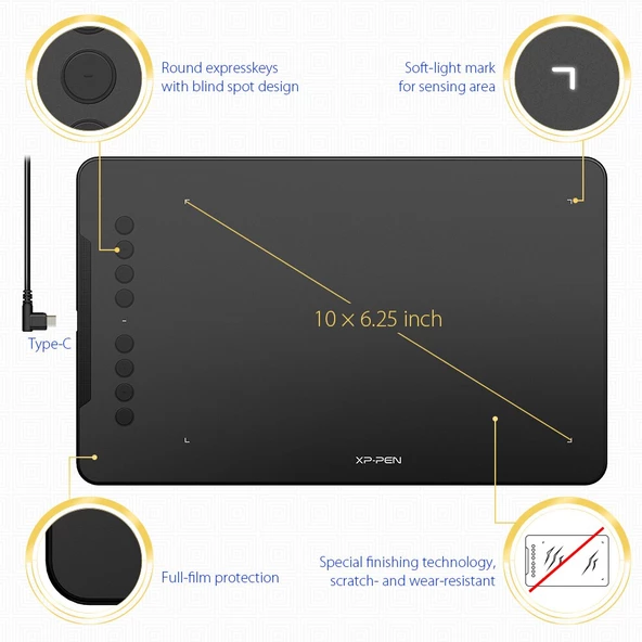 Xp-pen Deco 01 V2 10x6.25inç Grafik tablet (2. NESİL) - 2