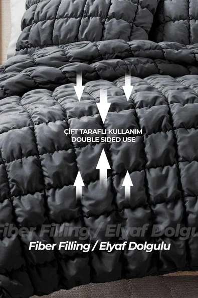 Evlen Home Collection Puff Yatak Örtüsü Seti Tek Kişilik El İşi Pamuklu Yorgan Uyku Takımı 2 Parça - 4