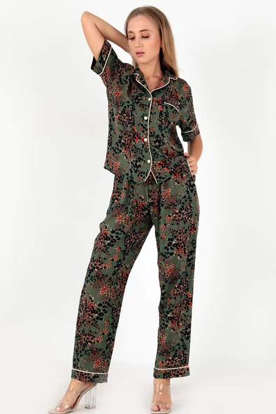 DoReMi Desenli Kısa Kollu Kadın Pijama Takım - 7