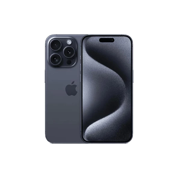 Yenilenmiş IPHONE 15 PRO 128GB -B Kalite- Mavi Titanyum