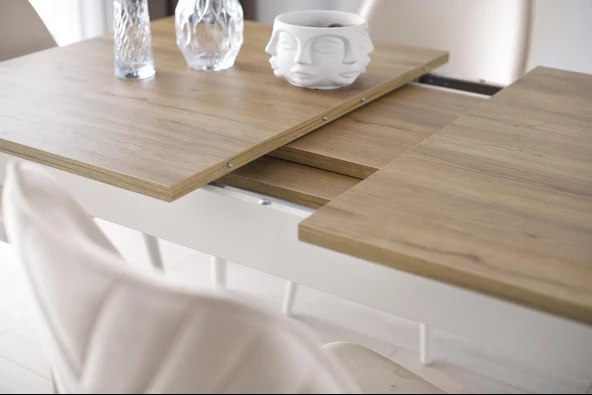 Çakıl MDF Yemek Masa Sandalye Takımı 90x145cm - 3
