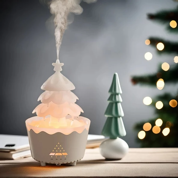 Hava Nemlendirici Şans Ağacı Ultrasonik Difüzör Aroma Yayıcı RGB 250ml BHU-09 - 2