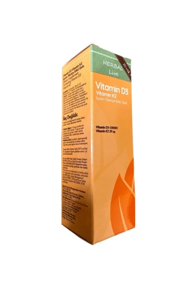 D3 + K2 Içeren Takviye Edici Vitamin 20 Ml Damlalıklı Cam Şişe - 6