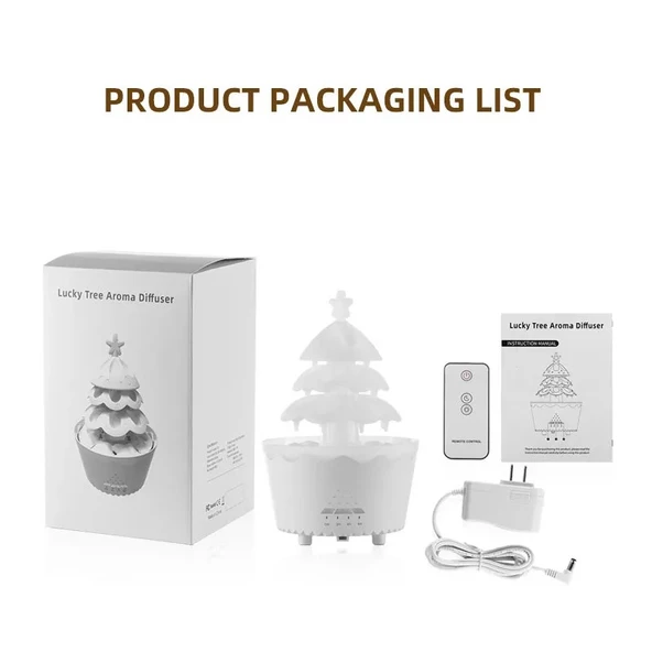 Hava Nemlendirici Şans Ağacı Ultrasonik Difüzör Aroma Yayıcı RGB 250ml BHU-09 - 6