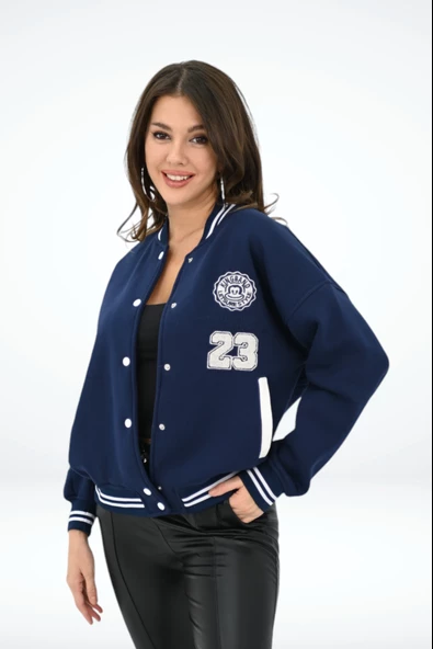 Kadın 23 Numaralı Nakışlı Kolej Ceket 1854-25-3 - 3