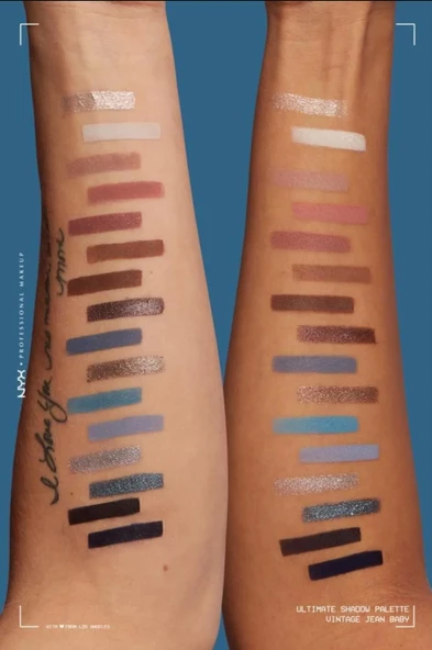 NYX Professional Makeup Ultimate Shadow Palette - Vintage Jean Baby Göz Farı Paleti - 6