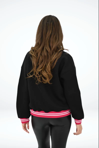 Kadın R Harf Nakışlı Kolej Ceket 1854-25-2 - 7