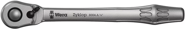 Wera 8004 A Zyklop Metal Yön Mandallı Cırcır, 1/4" Sürücülü, 1/4" x 141 mm