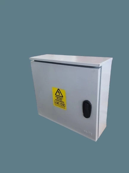 AKÖZ 2 Monofaze Sayaçlı 6 Otomatlı Sıva Üstü Pano (Sac) S. Ü. 214