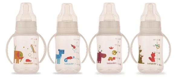 Bebedor Kulplu PP Biberon 150ML (Kod:76302) Seçenekli