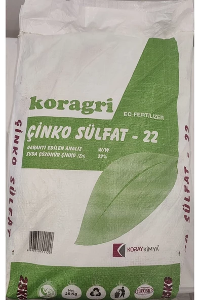 ÇİNKO SÜLFAT % 22 (25 KG)