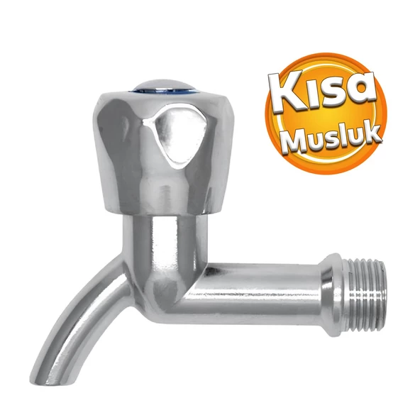 Kısa Musluk Lavabo Banyo Mutfak Musluğu Çevirmeli Çeşme Klasik Musluk