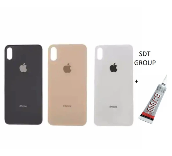 iPhone XS Arka Batarya Pil Kapağı GOLD (B7000 15 ML Yapıştırıcı)