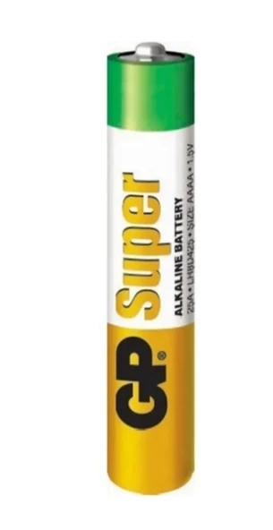 Gp Süper Alkalin AAAA Boy İncenin İncesi Kalem Pil 1,5 Volt 2'Li Kart - 2