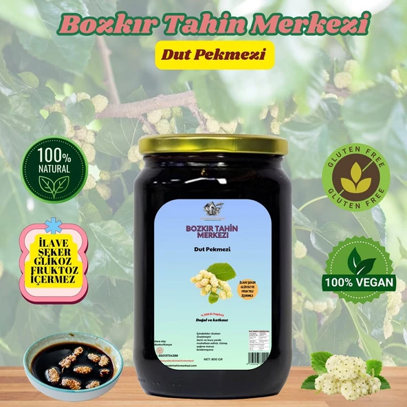 Bozkır Tahin Merkezi Köy Dut Pekmezi 800gr (doğal & katkısız)