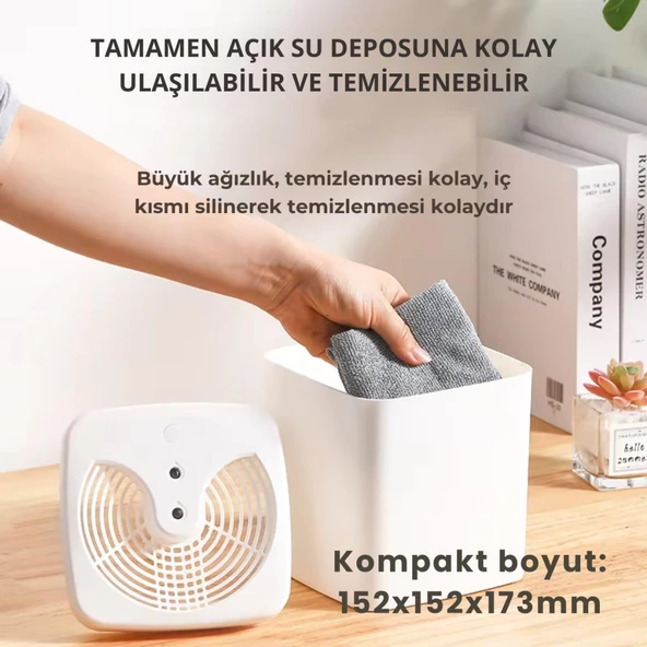 Polham 3 Litre Ultrasonik Hava Nemlendirici, Buhar Makinası Sprey, Koku Eklenebilir Çift Püskürtmeli Nemlendirici - 5