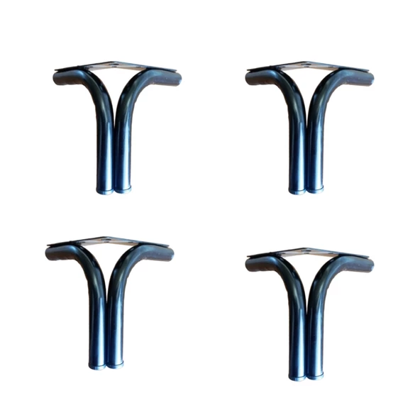 Teknor Özel Tasarım Şık Siyah Mobilya Ayağı 13 Cm ( 4 Adet ) - Lahey Model