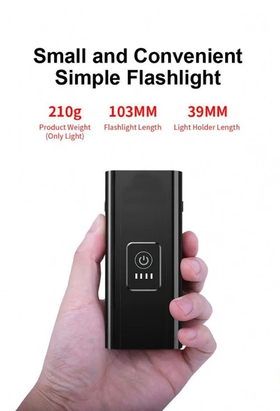 2xXML-T6 LED Su Geçirmez Bisiklet Farı PowerBank 4800Mah Pil - 7