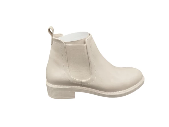 Cudo Yuvarlak Burun Yandan Lastikli Yumuşak iç Pedli Günlük Kadın Bot - 5