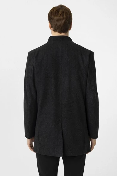 Hipatu Süvari Regular Fit Hakim Yaka Kaban - 6