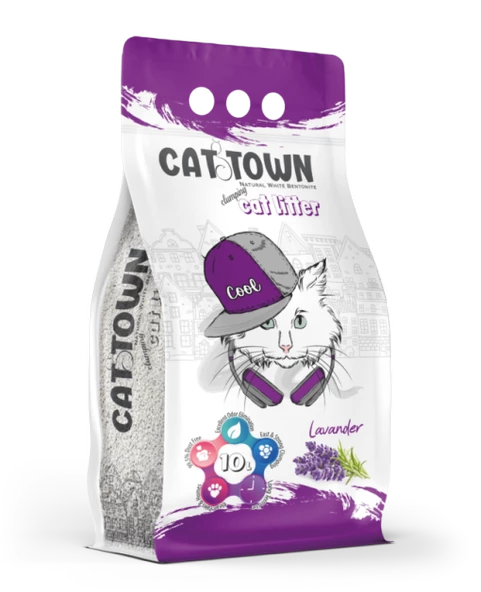 CAT TOWN Lavanta Kokulu  Kedi Kumu 10 LT