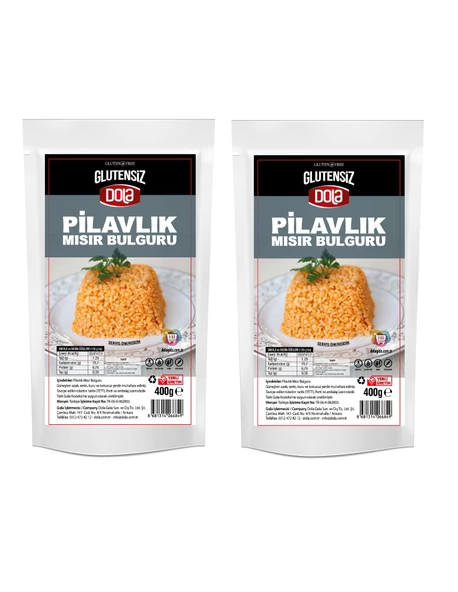 Dola Glutensiz Pilavlık Mısır Bulguru 400 g 2 Adet