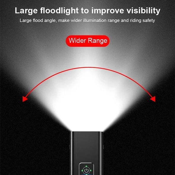 2xXML-T6 LED Su Geçirmez Bisiklet Farı PowerBank 4800Mah Pil - 3