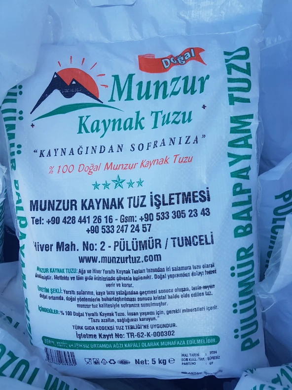 MUNZUR TUZ 5KG