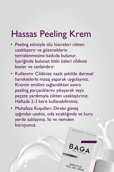 BAGA Aydınlatıcı,Yoğun Nemlendirici Peeling Krem 200 Ml - 2