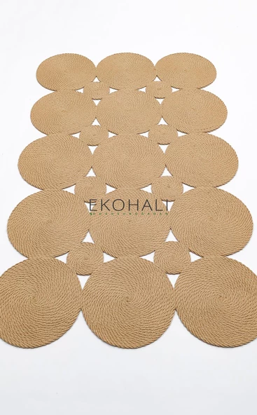 Patna Koleksiyonu Jüt Örgü Halı PTN 01 Jut Natural - 2