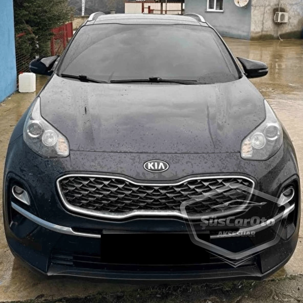 Kia Sportage 2016-2021 Sinyalli Uyumlu Batman Yarasa Ayna Kapağı Piano Black ABS Plastik Sağ Sol Takım - Resim 2