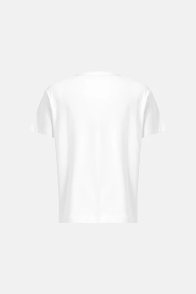 OVERSIZED FIT NEXT UNISEX TSHIRT BEYAZ - 2