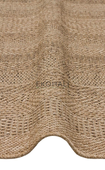 Salda Koleksiyonu iç ve Dış Mekan Kullanımına Uygun Jüt Görünümlü Yumuşak Dokulu Sisal Kilim SLD 02 Natural - 3