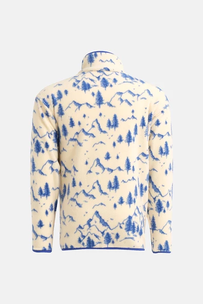 Regular Fit Next Unisex Polar Desenli Mavi - 2
