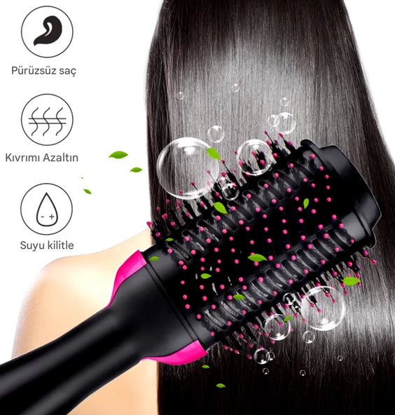 QASUL Pratik Hava Üflemeli Saç Kurutma Ve Şekillendirme Aleti 1200W - 5