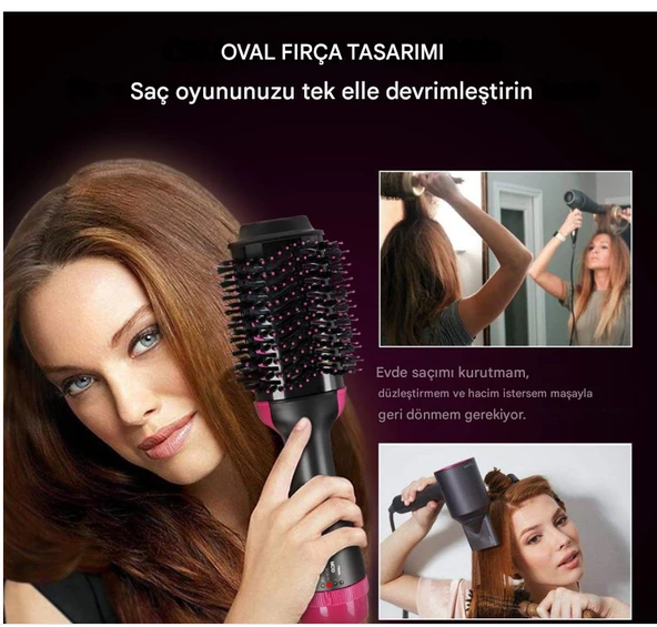 QASUL Pratik Hava Üflemeli Saç Kurutma Ve Şekillendirme Aleti 1200W - 7