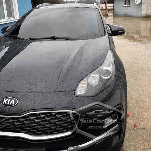 Kia Sportage 2016-2021 Sinyalli Uyumlu Batman Yarasa Ayna Kapağı Piano Black ABS Plastik Sağ Sol Takım - Resim 3