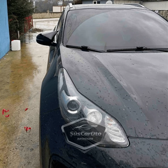 Kia Sportage 2016-2021 Sinyalli Uyumlu Batman Yarasa Ayna Kapağı Piano Black ABS Plastik Sağ Sol Takım - Resim 4