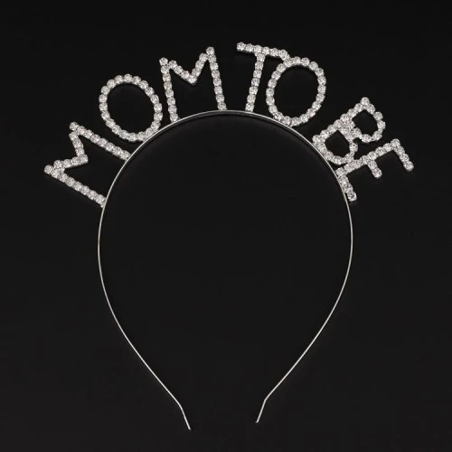 Periboia Kristal Taşlı Gümüş Renk Mom to Be Tacı Anne Tacı