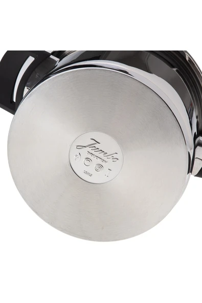 Jumbo Procook 6lt Siyah Açık Gri Paslanmaz Çelik Düdüklü Tencere - Resim 6