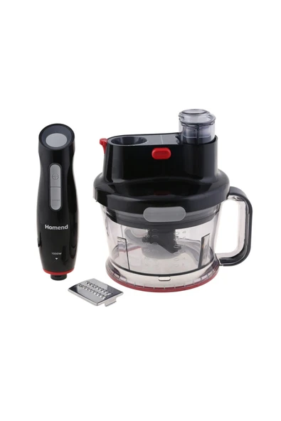 HOMEND Functionall 2840h Mutfak Robotu Siyah - 4